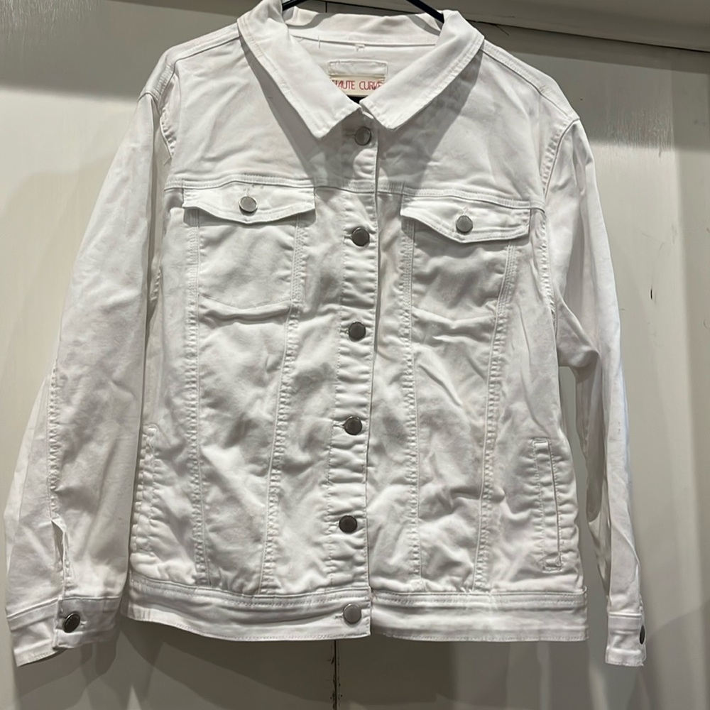 White denim jacket